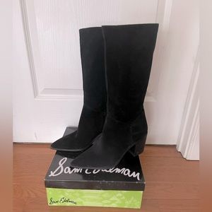 Sam Edelman Annabell Black Suede Boot Size 8.5